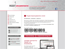 Tablet Screenshot of diplompatientin.de